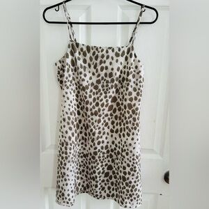 Forever 21 Brown and White Mini Dress